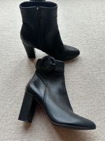 Bottines noires cuir pointure 37 comme neuves