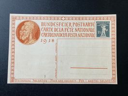 Bundesfeierkarte 1918 **