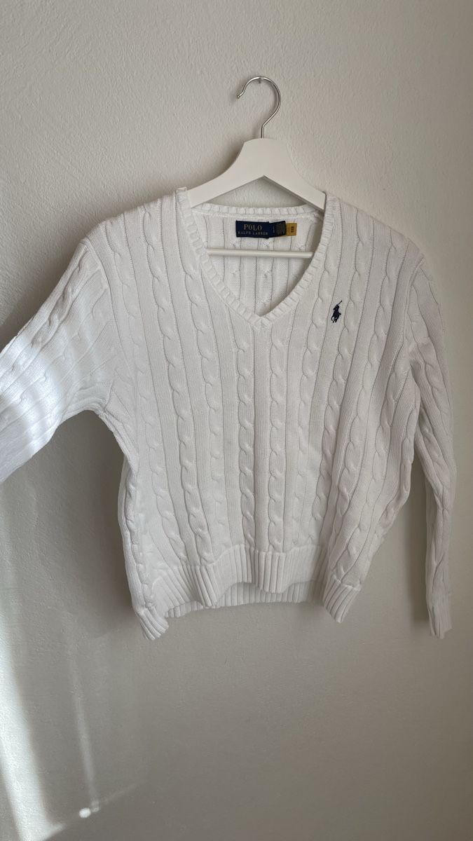 Ralph Lauren Maglioni & Felpe: Weisser Ralph Lauren Pullover, Top Zustand, Gr. L – Usato da Vilters venduto da sar_l7f5 5