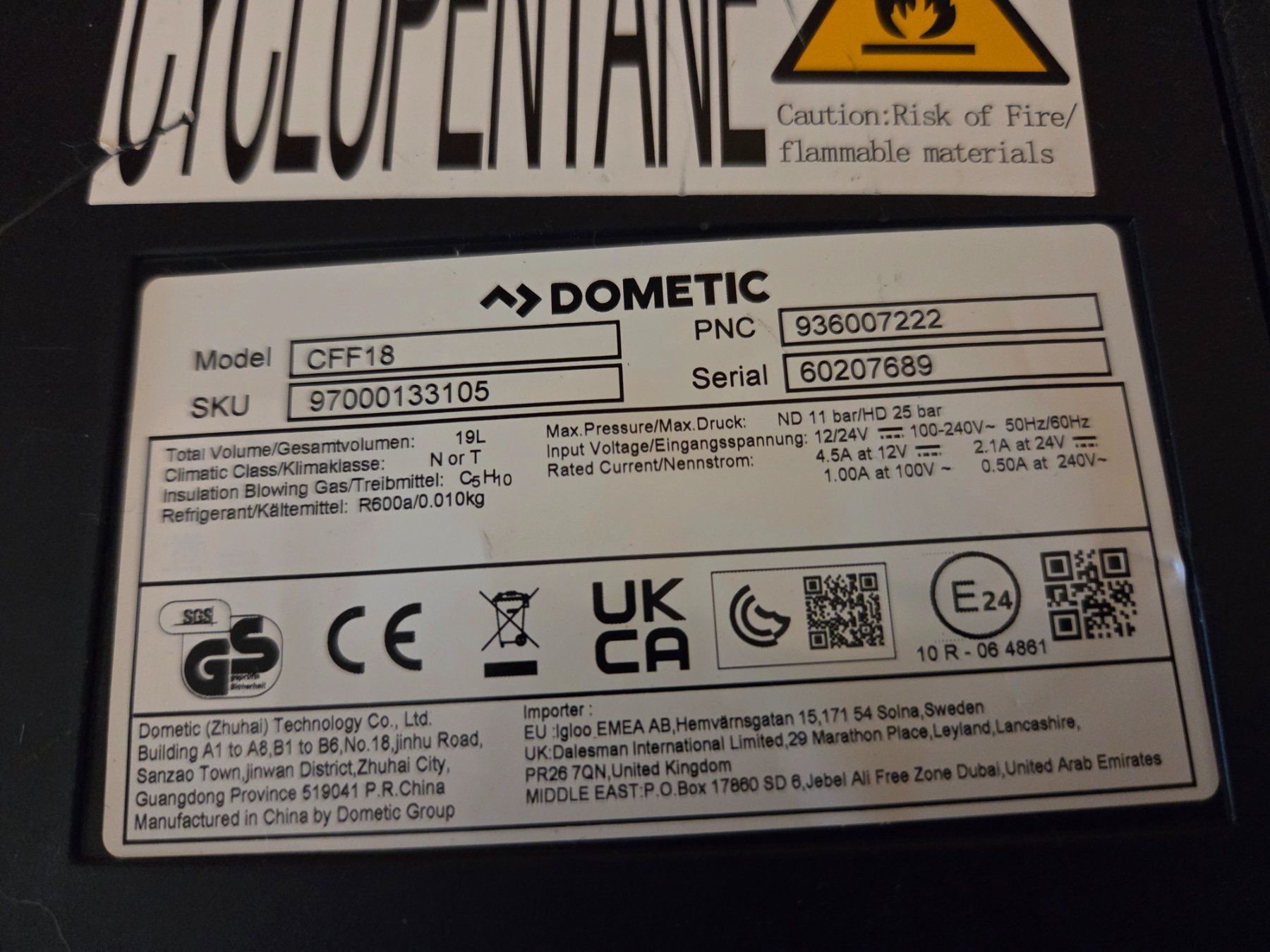 Dometic Frigoriferi & Refrigeratori: Kühlbox Dometic CFF18 – Usato da Steinen venduto da lar_myp6 5