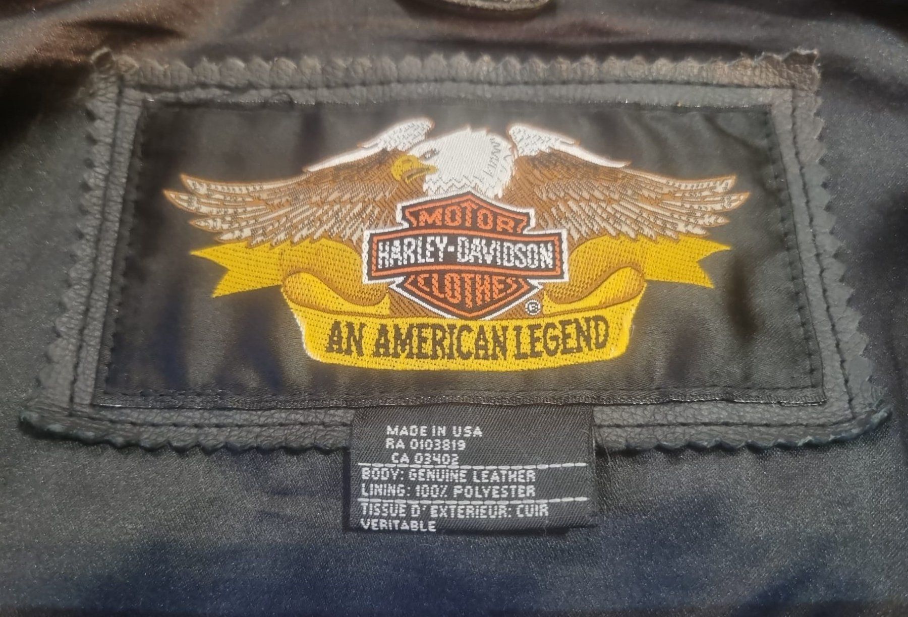 Harley-Davidson Jacken: Harley-Lederjacke – Gebraucht aus Weiningen TG von eaglewing2013 3