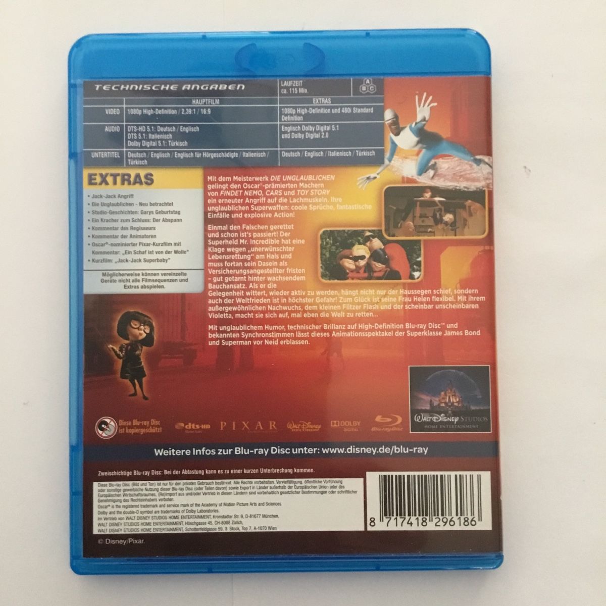 Alle DVDs: Die Unglaublichen - Blu Ray - Neu Wertig – Neu (gemäss Beschreibung) aus Blauen von berlingo65 1