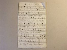 Antikes Bündner Notenblatt- BAS PSALM