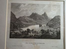 Stich - Der Lauer- (oder Lowerz) See - wohl 1425