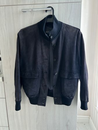 Schiatti&C dark blue suede jacket (S) NP1500