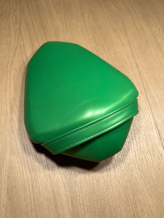 Vintage Lenkerpolster Kawasaki Grün - Retro Design Mit Klettverschluss Von Tecnosel