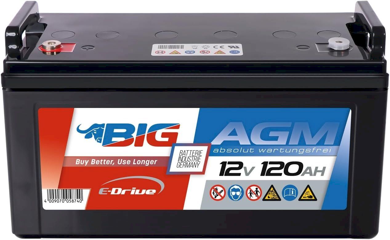 Batterien: BIG E-Drive AGM 12V 120Ah – Neu und originalverpackt aus Bottighofen von zaap