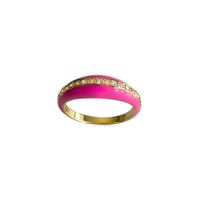 925 Silber Ring Bold rosa Gr. 54