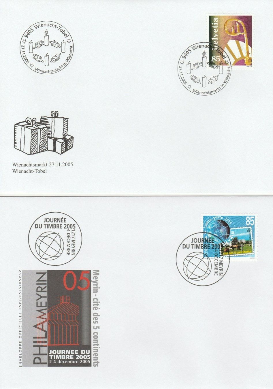 Tutti i francobolli: Sonderstempel 2005 - 14 verschiedene Belege – Usato da Eglisau venduto da vomdings 5