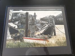 Bilderrahmen schwarz mit Foto