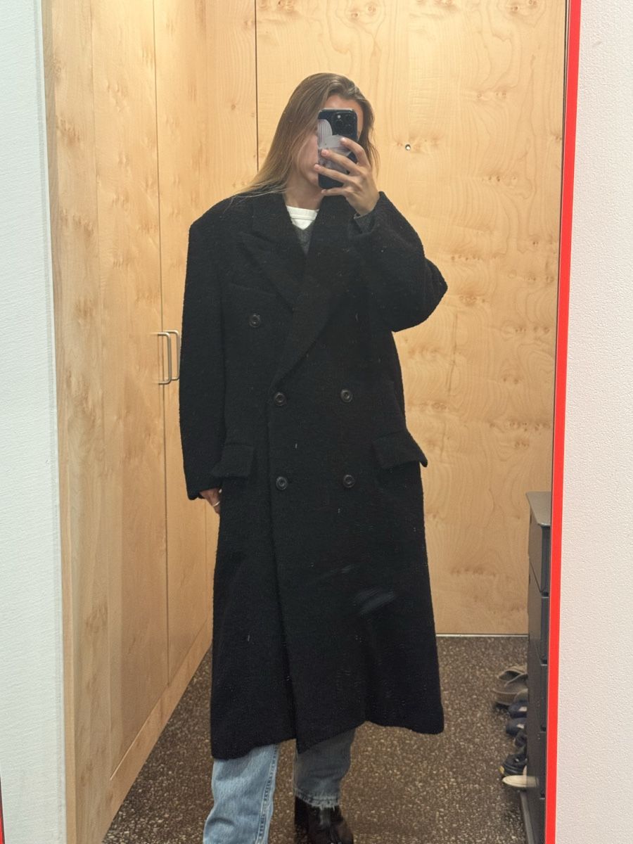 Acne Studios Cappotti: Acne studios wool black oversized coat size 36 – Usato da Zürich venduto da gva_r9gs