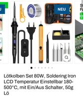 Neuwertiges 80W Löt-Set mit LCD-Anzeige, 180-500°C regelbar