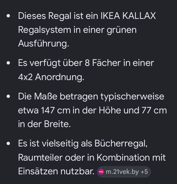 Ikea Regale: IKEA KALLAX Regal grün – Gebraucht aus Niederscherli von ypsilon315 3