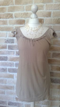 Top débardeur beige PEACE & LOVE, taille M/40, NEUF