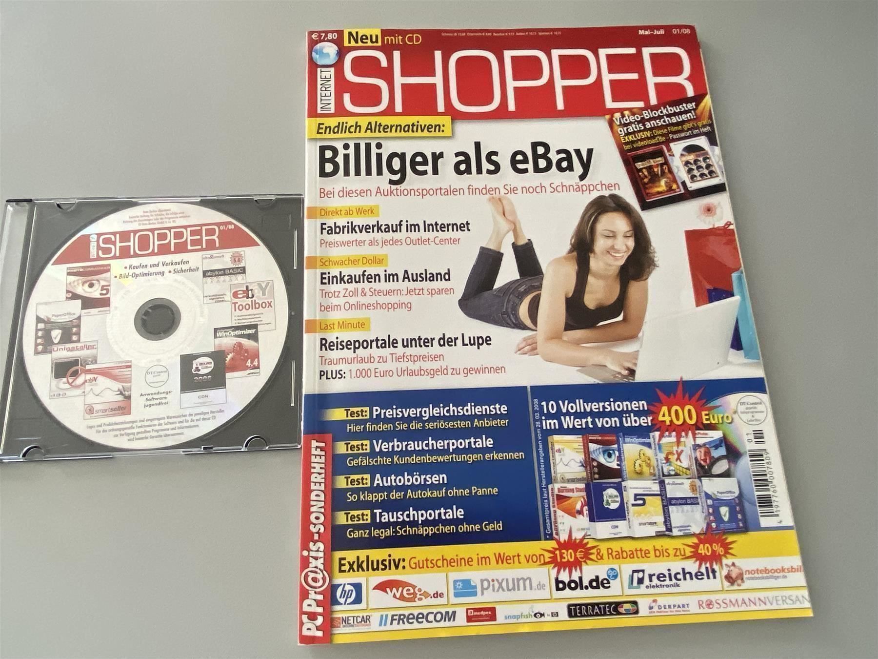 Riviste & Magazine: Internet Shopper Fachmagazin 01 / 08 – Usato da Langwiesen venduto da Restposten-24