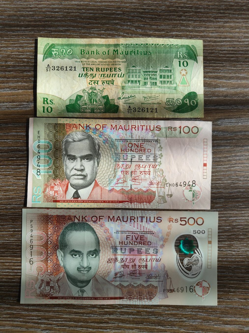 Banconote: LOT Mauritius 3 Stück !!!!!! – Usato da Flaach venduto da Lonzo99