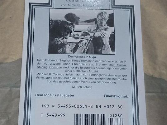 Libri: Stephen King und seine Filme – Usato da Richenthal venduto da Chatfreak 1