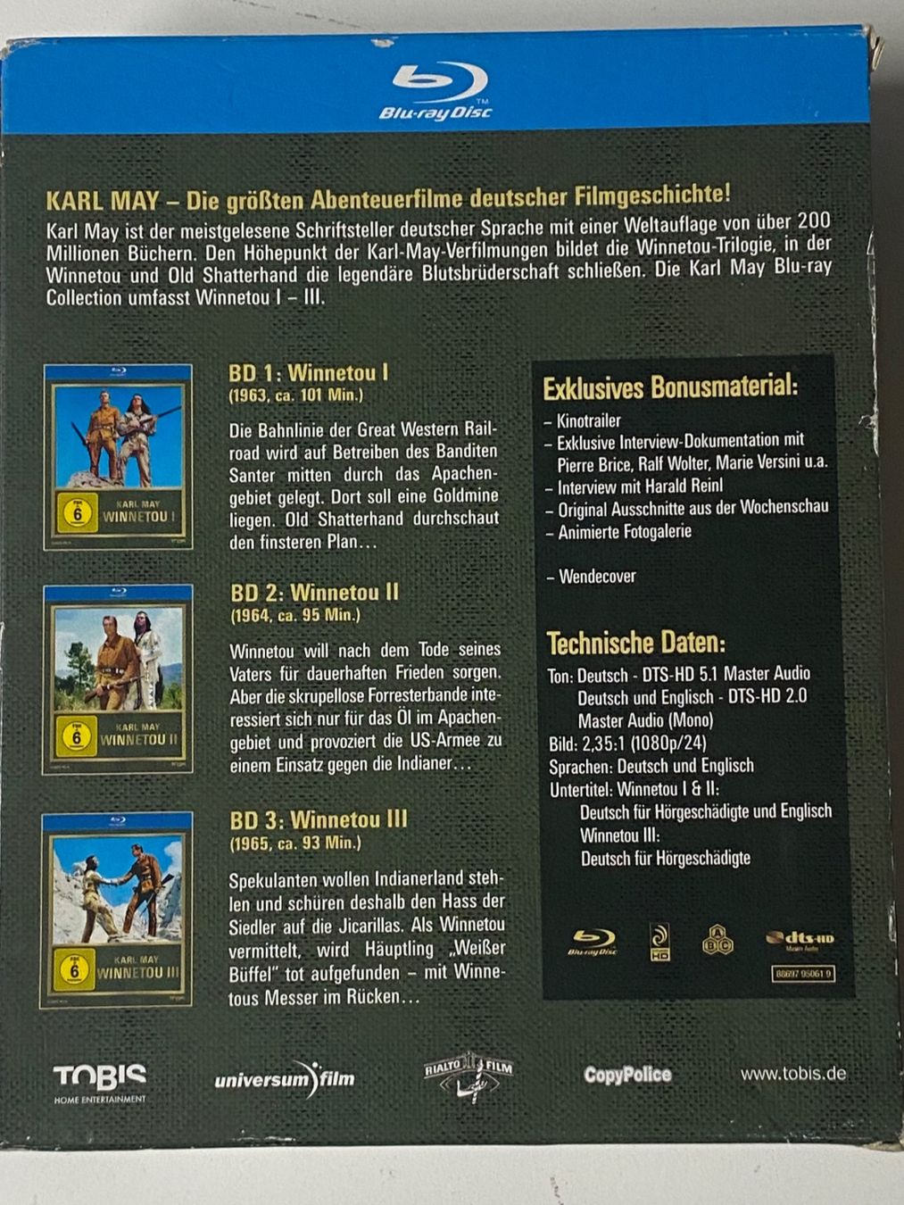 Tutti i DVDs: Winnetou – Usato da Muri b. Bern venduto da AdidasCollector 1