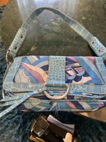 Sac à main bandoulière JOYCE  motif géométrique vintage