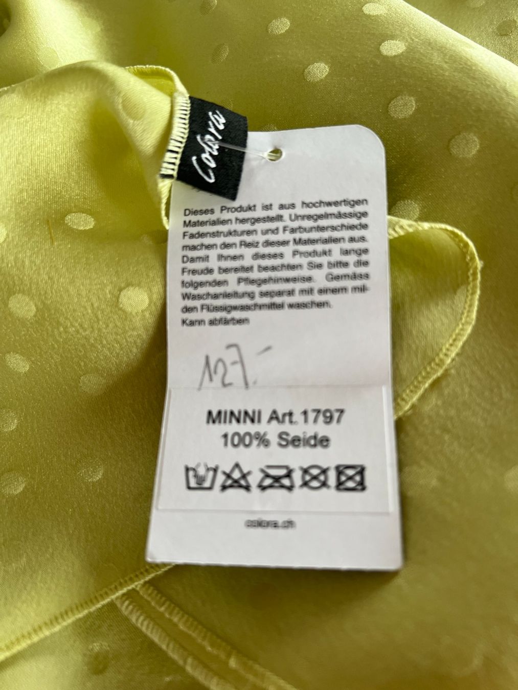 Colora Foulard & Sciarpe: Colora Schal, 100% Seide, Hellgrün, NEU – Nuovo e nell'imballaggio originale da Worb venduto da farben20zauber 2
