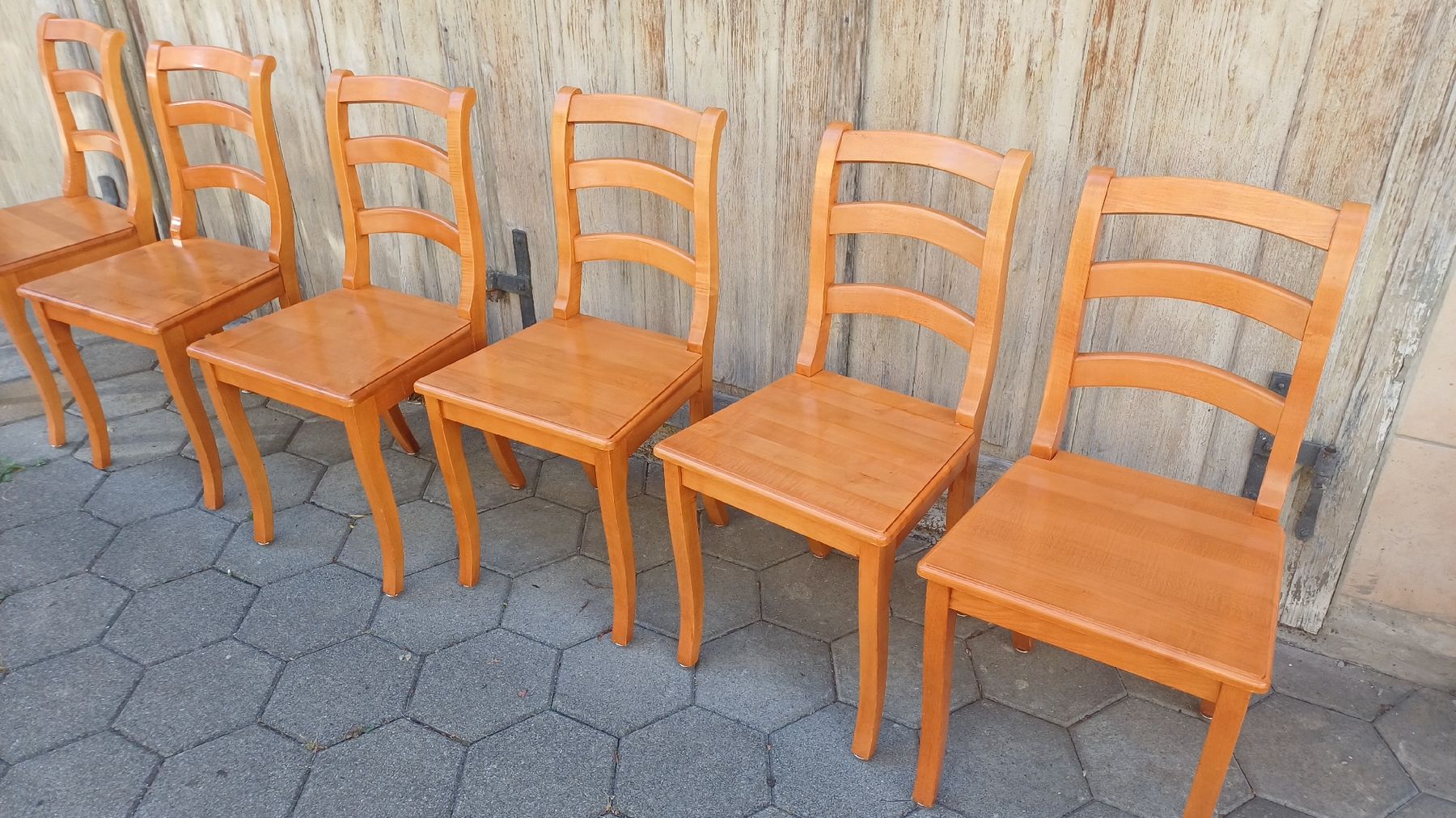 Holzartikel: 6 Biedermeier Stühle in Kirschbaumholz  – Gebraucht aus Flawil von Pinkmalibu 9