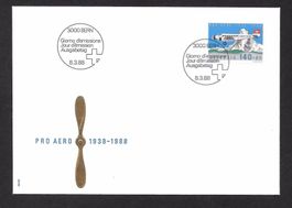 Flugpost FDC F49 Pro Aereo ET 8.3.1988