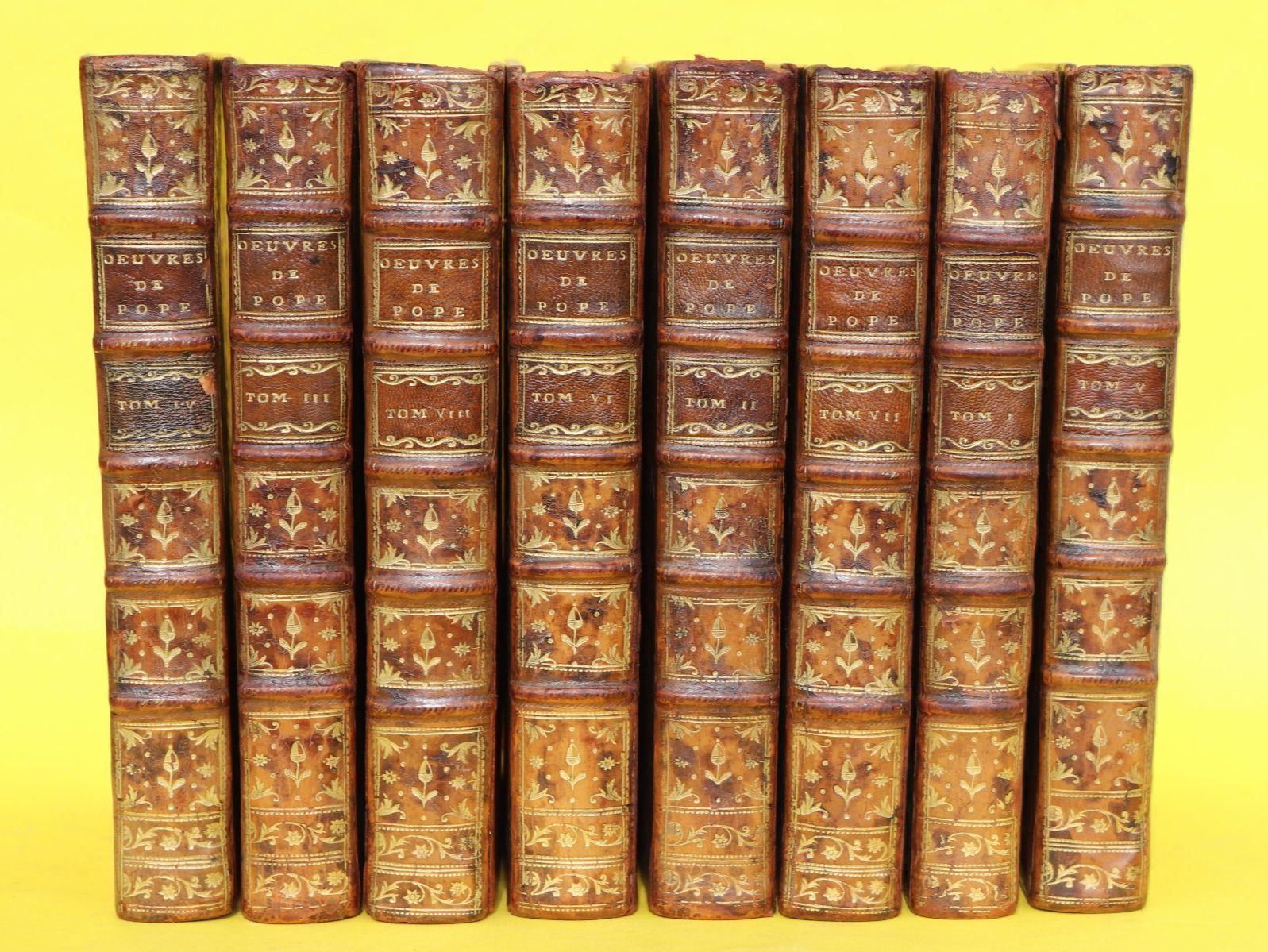 Libri: OEUVRES COMPLETTES D`ALEXANDRE POPE,1780 – Usato da Guensberg venduto da Herzaktion 1