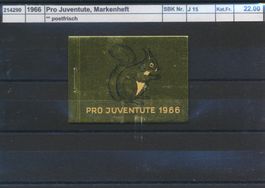 1966 Pro Juventute, Markenheftchen, ** postfrisch