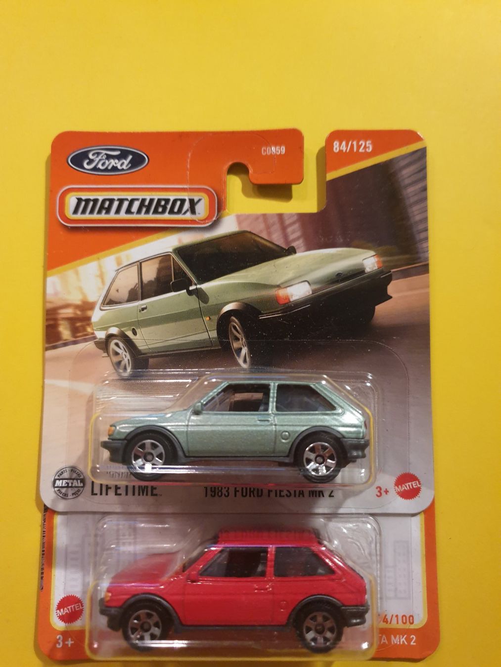 Matchbox Modellini d'auto: 2 x Matchbox 1983 FORD FIESTA MK 2 – Nuovo e nell'imballaggio originale da Oftringen venduto da Rotor 2