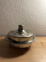 Antike versilberte Schale mit Deckel – Handgezischt, Algir
