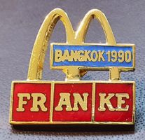X31 - Pin McDonalds FRANKE  Bankkok 1990