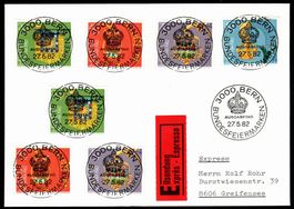 4 FDC Pro Patria + Pro Juventute 1982-83 voll ET illustriert