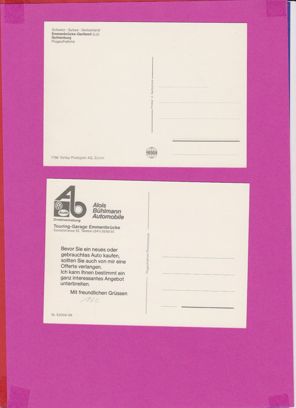 Cartoline postali: 8 x Gerliswil / Emmenbrücke   :   8 alte Ansichtskarten – Usato da Vitznau venduto da Ropaku 7