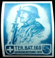 Soldatenmarke 2.WK, Ter Batallion 169, geschn, Wi Ter 321-2