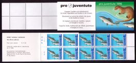 1996_J341_Pro Juventute_MARKENHEFT «ÄSCHEN+FISCHOTTER» ! **