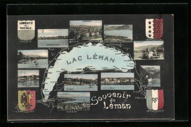 Cartoline postali: AK Geneve, Orte am Lac Lèman, 1907 – Usato da Berlin venduto da bartko-reher