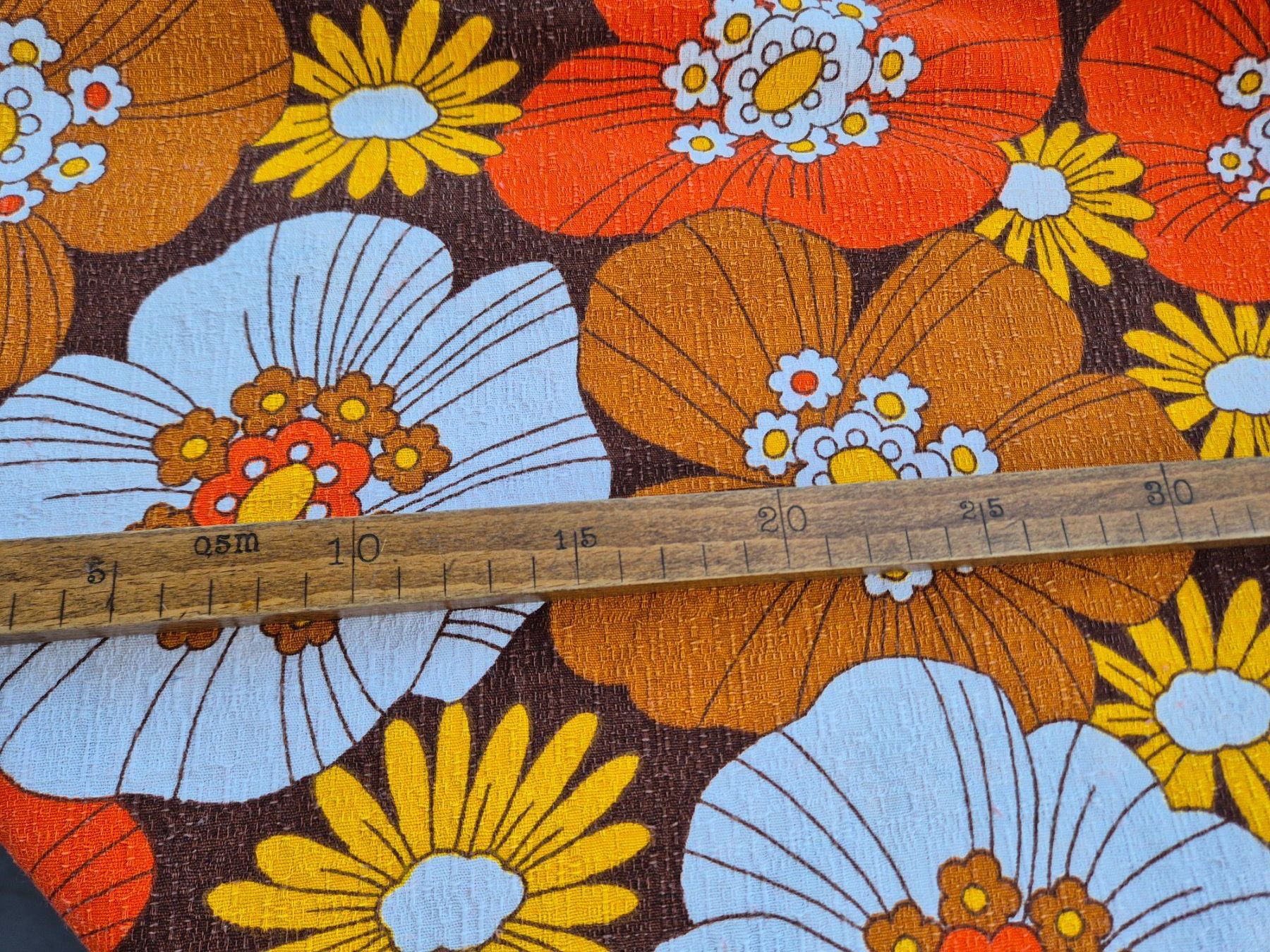 Tende: Retro Blumen Vorhang, 70er Jahre – Usato da Bern venduto da aronari 4