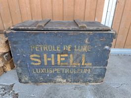 Shell Petrole de Luxe Transportkiste m. Shell Kanister