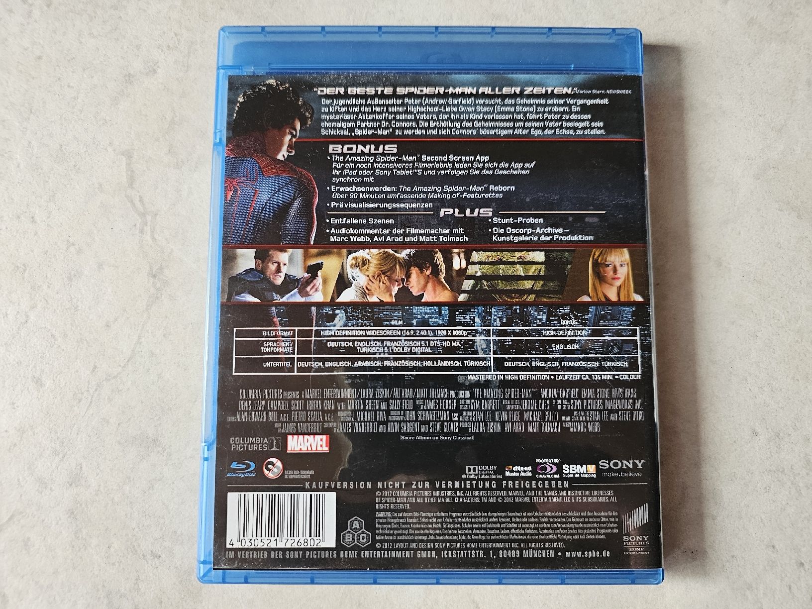 Tutti i DVDs: The Amazing Spiderman  /  Bluray 2 Disc Edition – Usato da Schneisingen venduto da backstore24 1