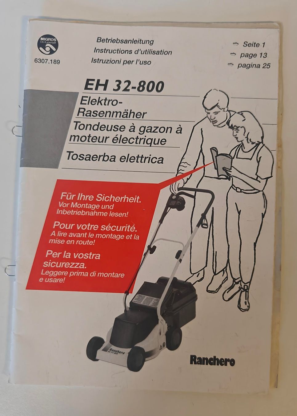 Migros Tondeuses à gazon: Rasenmäher elektrisch – D'occasion à Ostermundigen par Schultze 3
