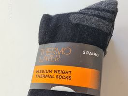 3 St.Thermo Layer Socken, mitteldick, warm, M Gr. 39-42