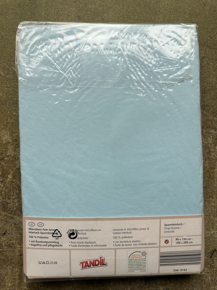 Bettwäsche: Hellblaues Spannleintuch – Neu und originalverpackt aus Zollikofen von Taximan89 3