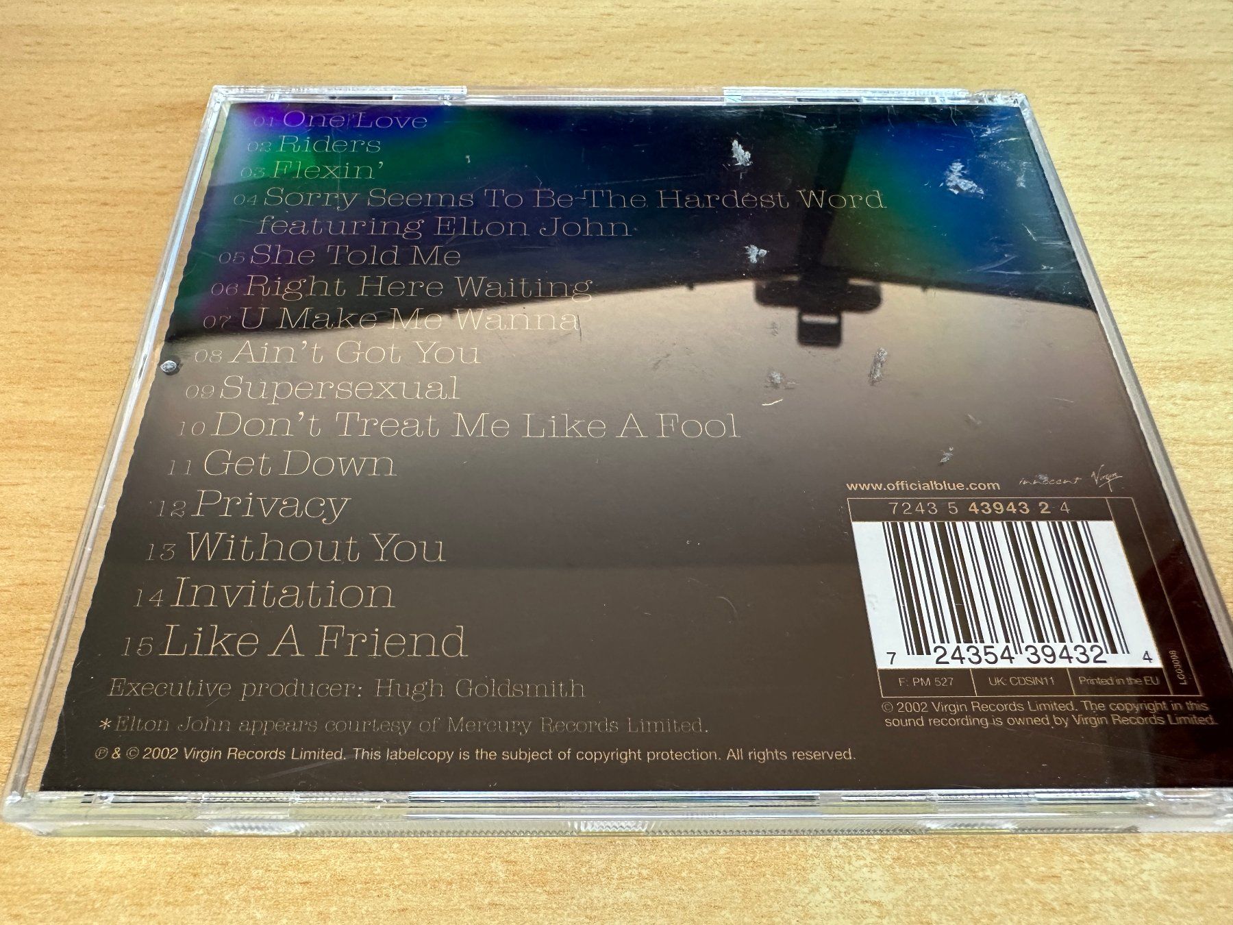 CD: Blue – One Love – Usato da Rikon im Tösstal venduto da Alpenmutz 1