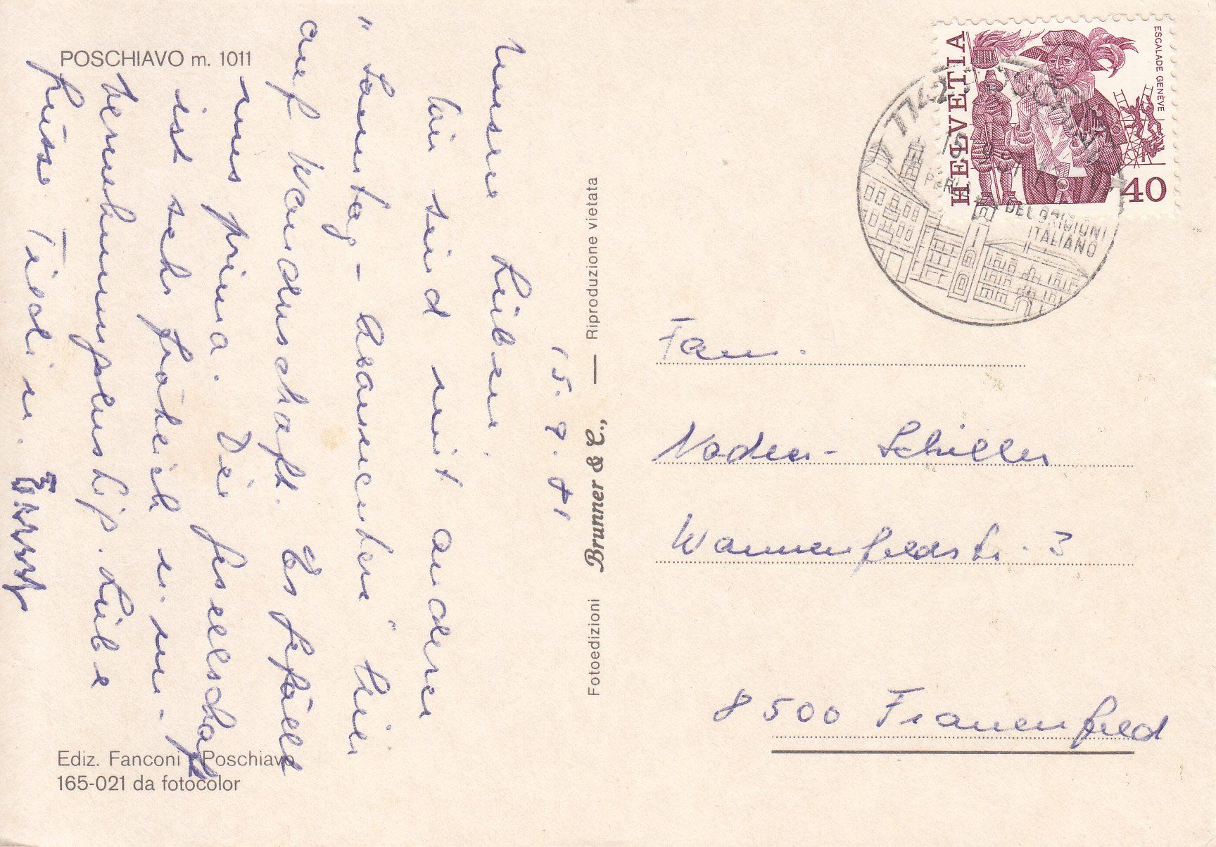 Cartes postales: Poschiavo 1981 – D'occasion à Bürglen TG par StampGraf 1
