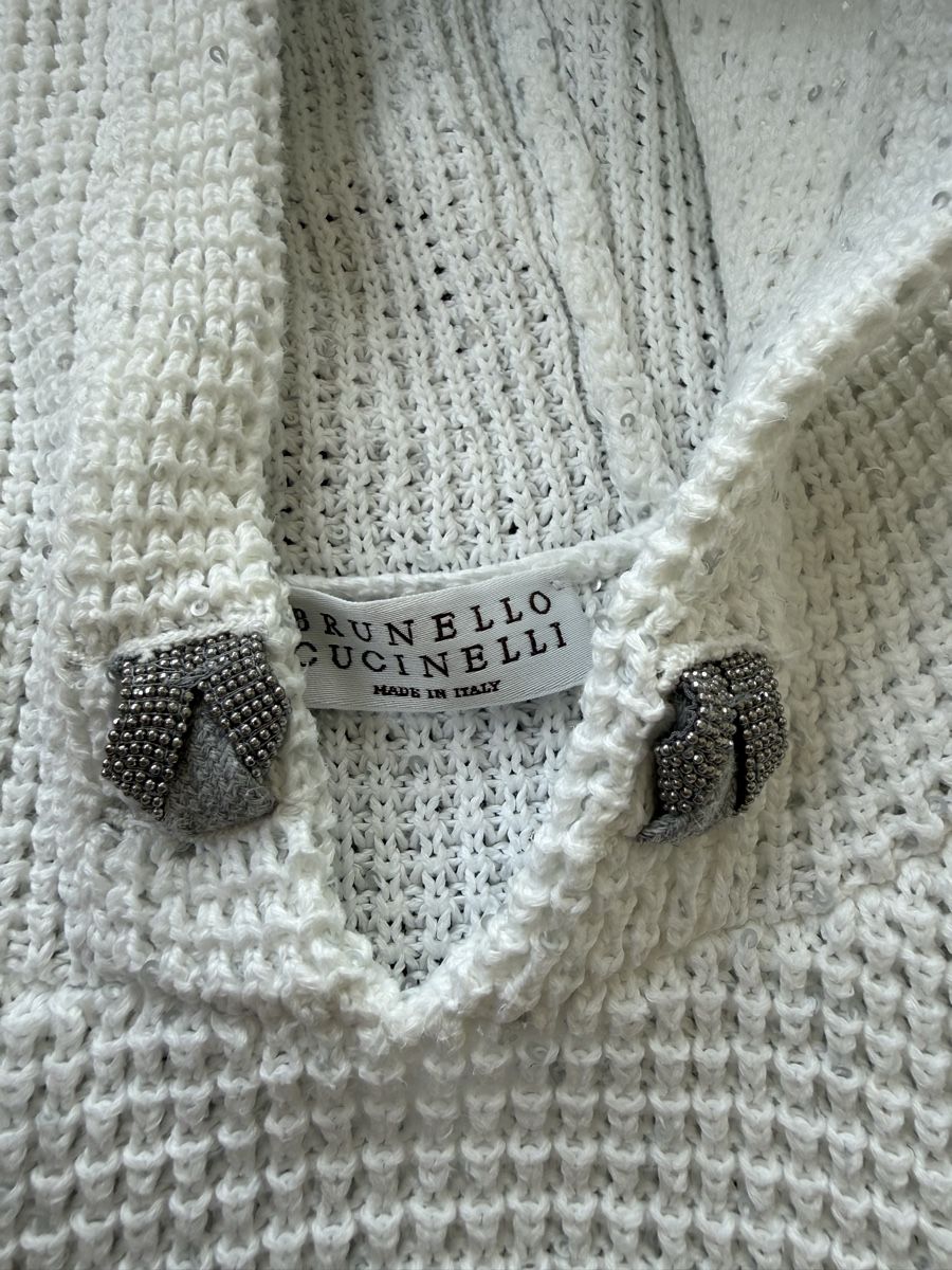 Brunello Cucinelli Autres vêtements fille: BRUNELLO CUCINELLI ärmelloser Kapuzenpullover Baumwolle XS – D'occasion à Zürich par Nellyville73 2