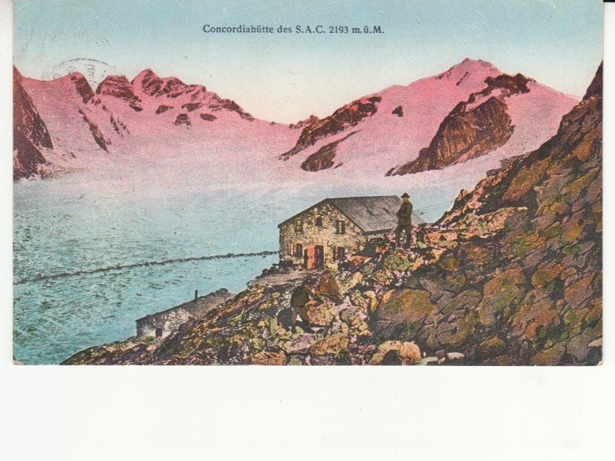 Cartoline postali: Concordiahütte 1924 – Usato da Bürglen TG venduto da StampGraf