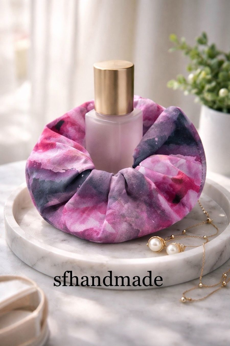 Accessori per capelli: *Aquarellblüte*Scrunchie - sfhandmade – Nuovo (secondo la descrizione) da Baar venduto da sfhandmade