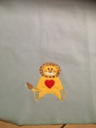 Coperte: Kinder Decke blau mit Löwe – Nuovo (secondo la descrizione) da Bergdietikon venduto da antovale 1