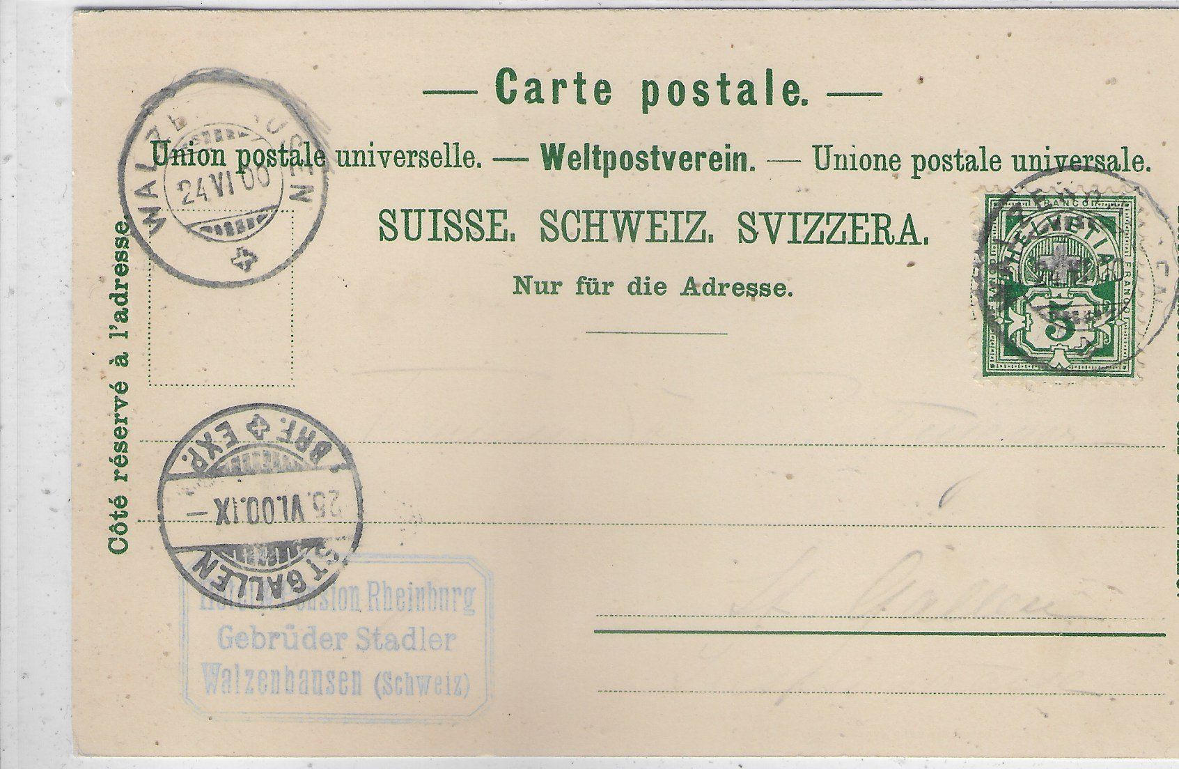 Cartoline postali: Gruss aus Walzenhausen - Litho – Usato da Ettingen venduto da Kartenplanet 1