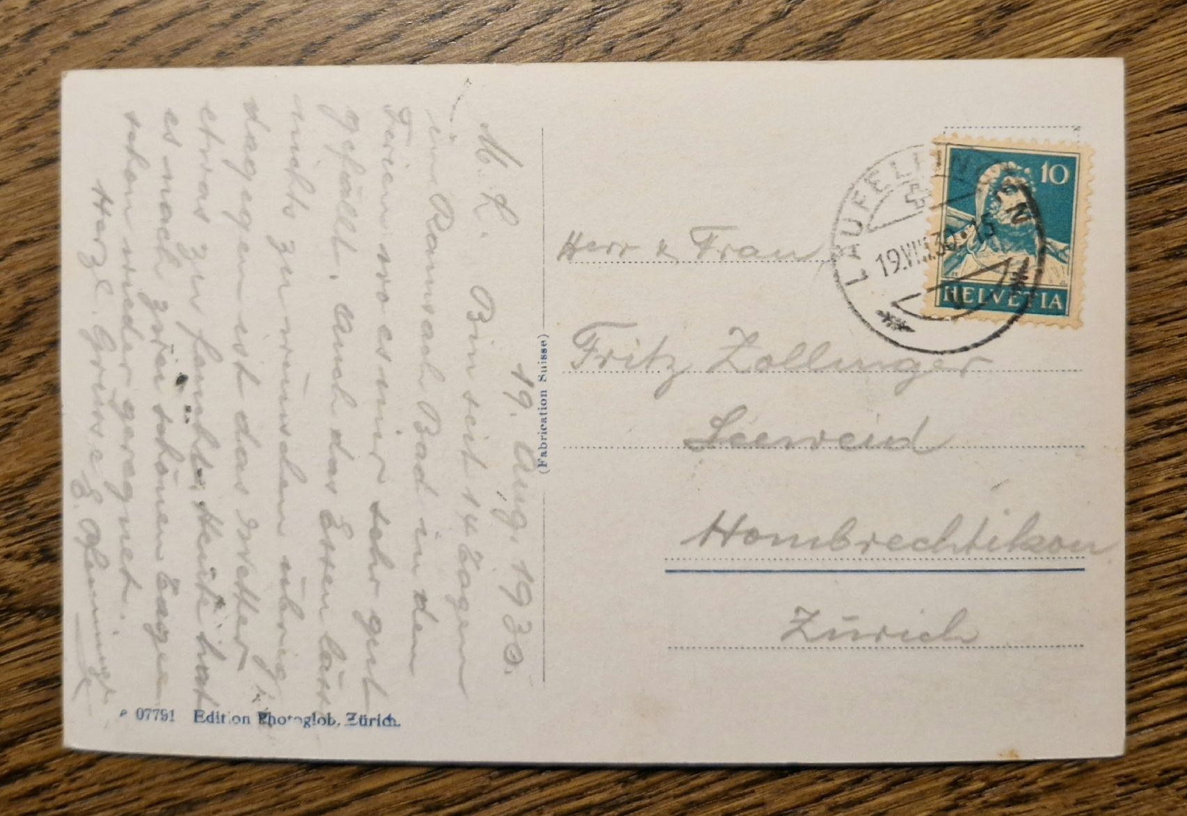 Ansichtskarten: Soolbad und Kurort Ramsach, Läufelfingen 1930 – Gebraucht aus Ebikon von Donar50 1